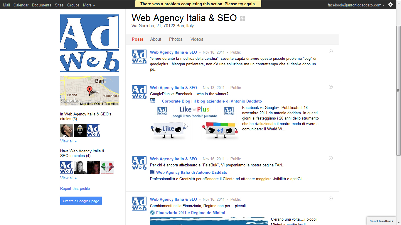 La Web Agency Italia su Google+